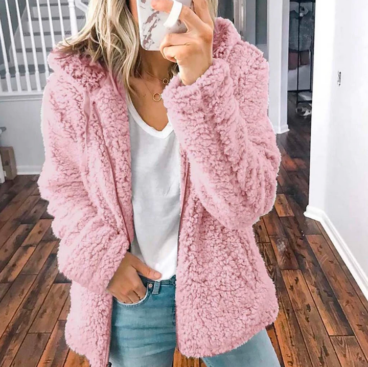 Damen Kuschelige Oversized Jacke für Herbst (6)