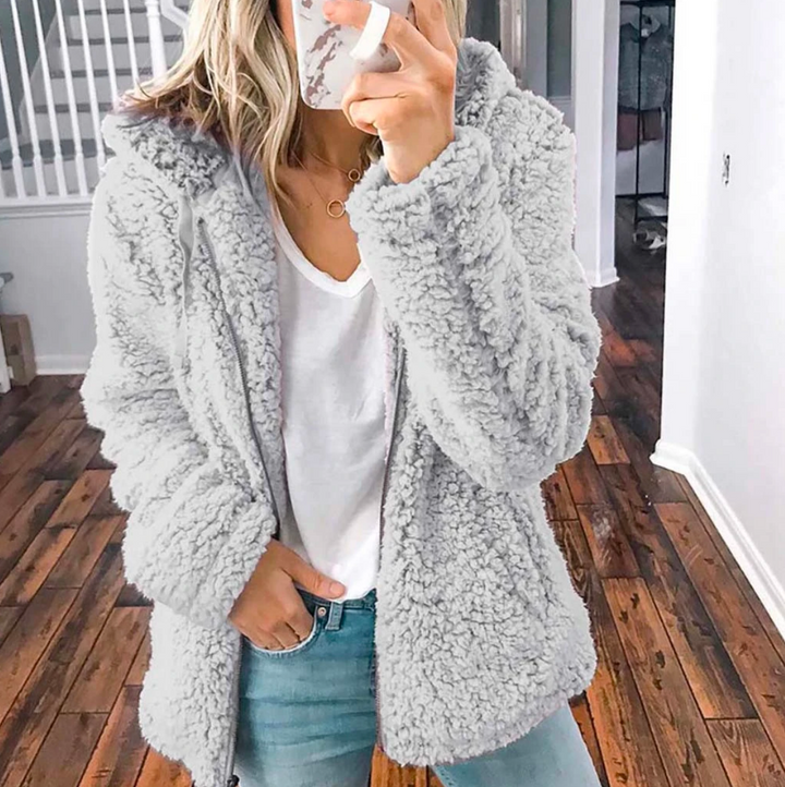 Damen Kuschelige Oversized Jacke für Herbst (7)
