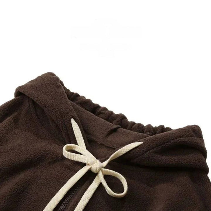 Damen Kuschelige Strickjacke mit Kapuze (6)