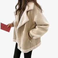 Charlotte | Damen Kuschlige Kunstfell-Winterjacke im Herbst-Stil, lässig-elegant