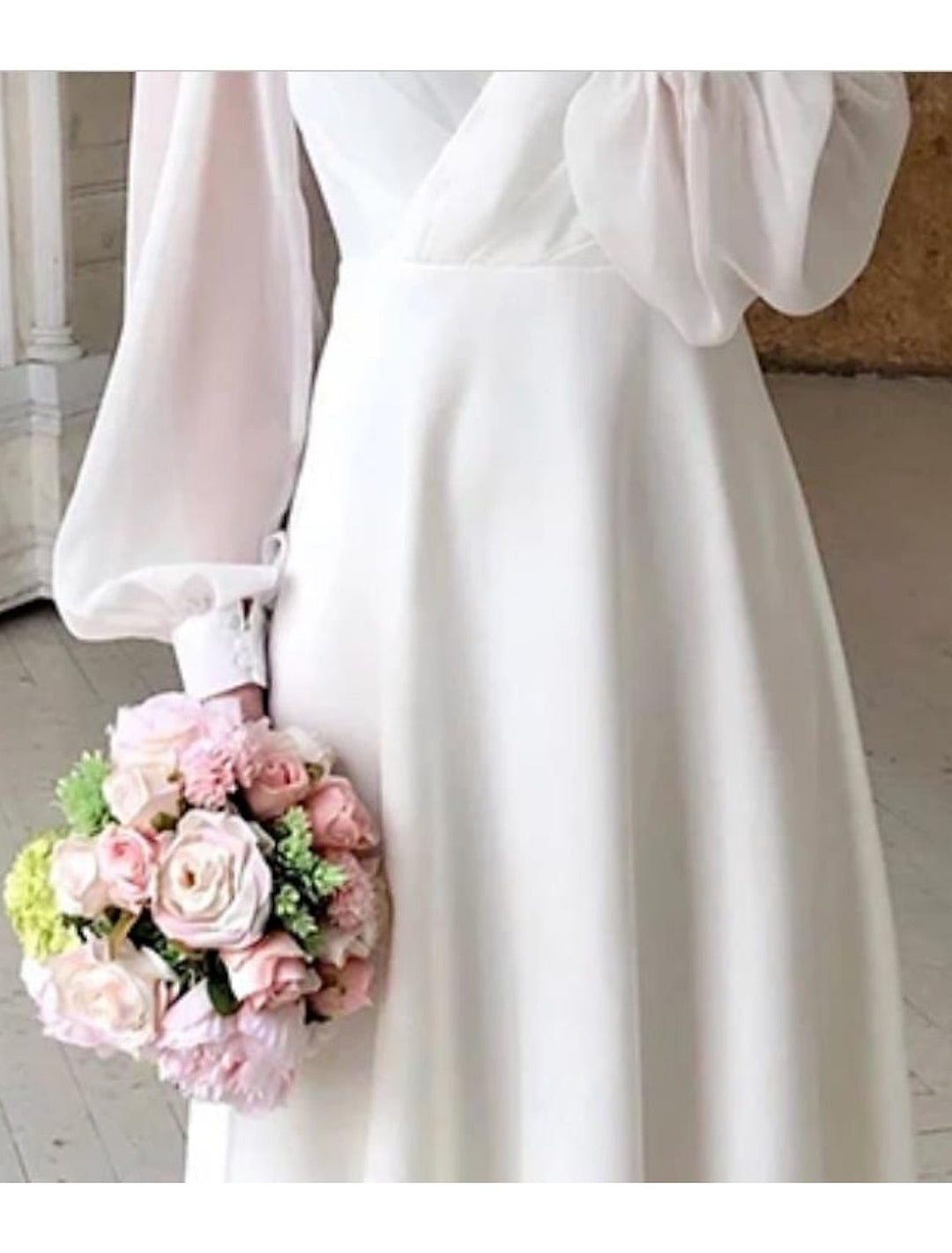 Damen Langarm Hochzeitsgastkleid für den Herbst (3)
