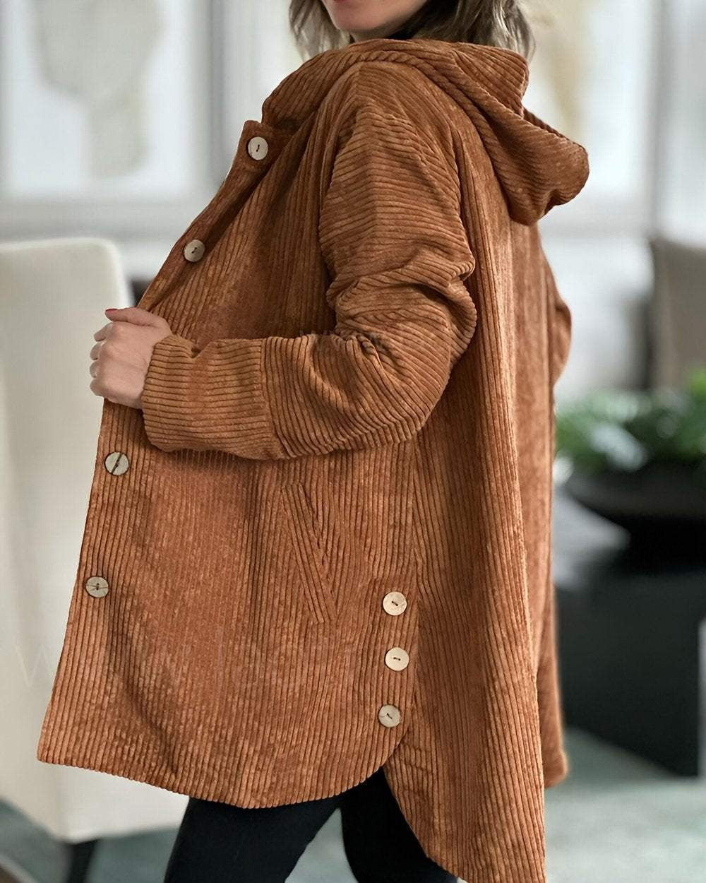 Damen lange Strickjacke im eleganten Stil (6)