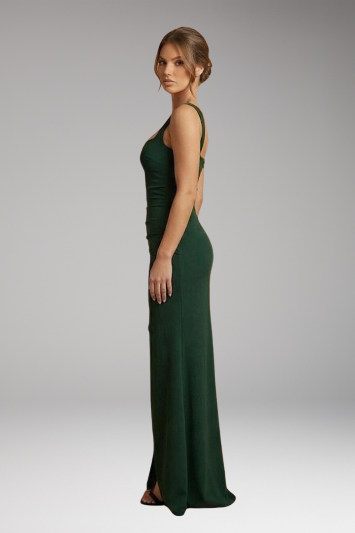 Damen langes Abendkleid mit offenem Rücken (4)
