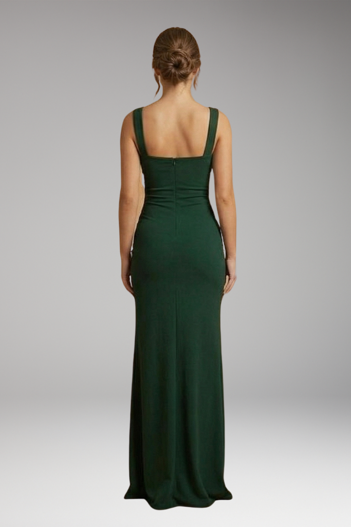 Damen langes Abendkleid mit offenem Rücken (5)