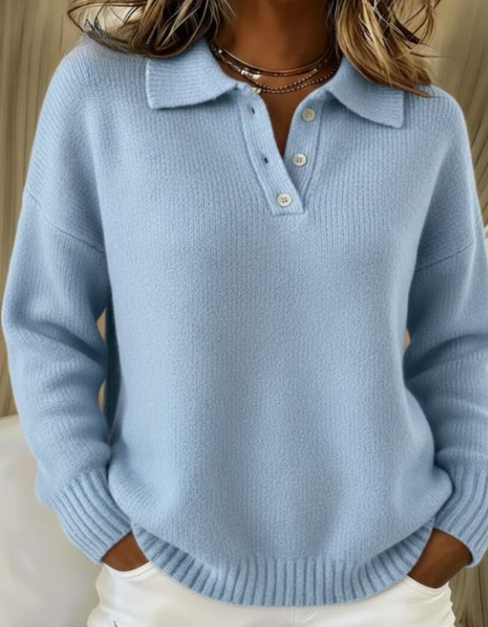 Damen Lässiger Pullover zum Schichten im Alltag in Blau