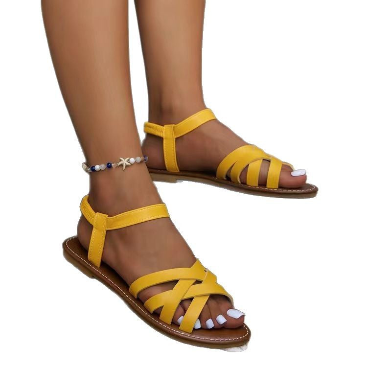 Damen Leder Sandalen für den Sommer (6)