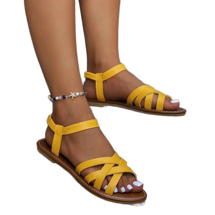 Damen Leder Sandalen für den Sommer (6)