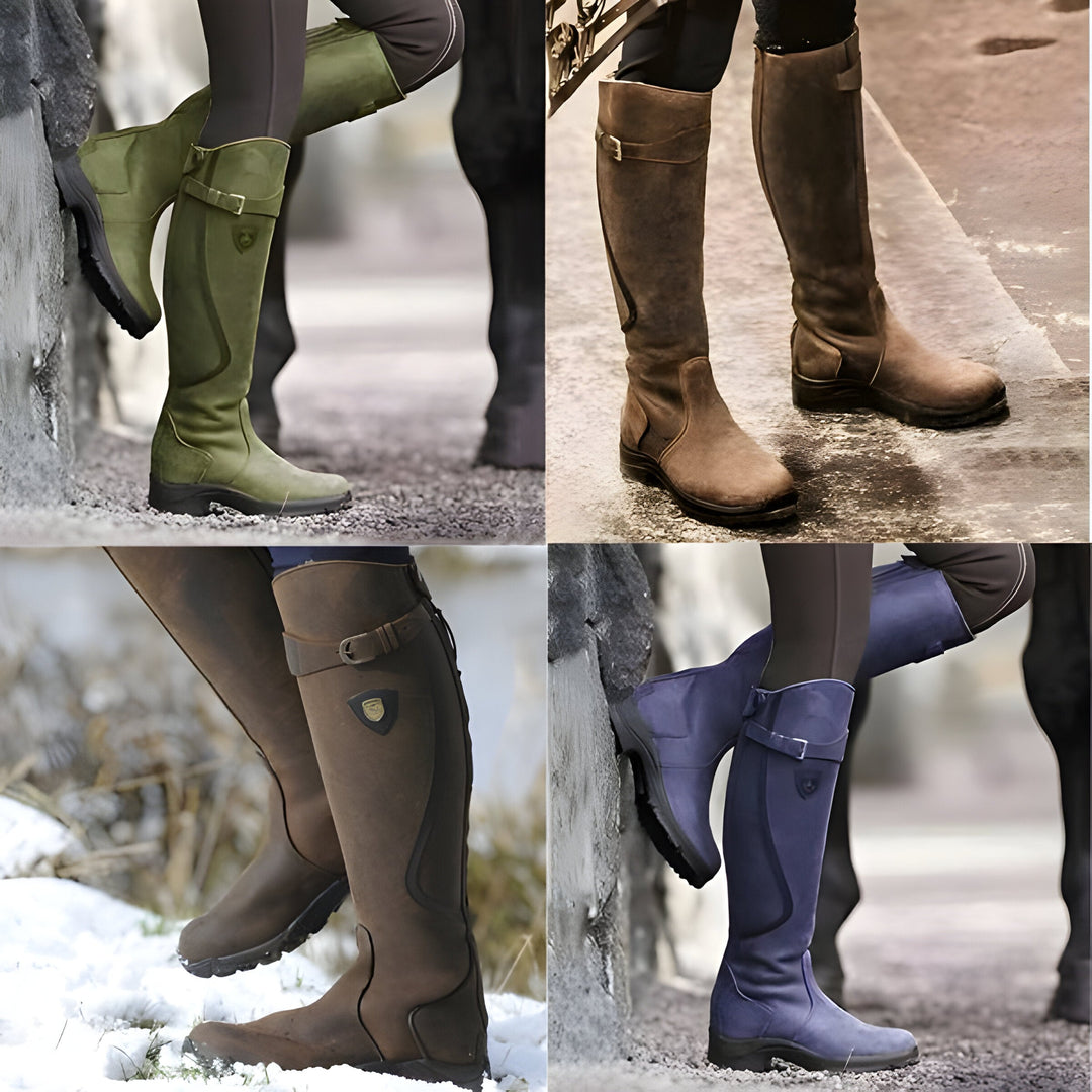 Damen Lederstiefel für Alltag und Arbeit (2)
