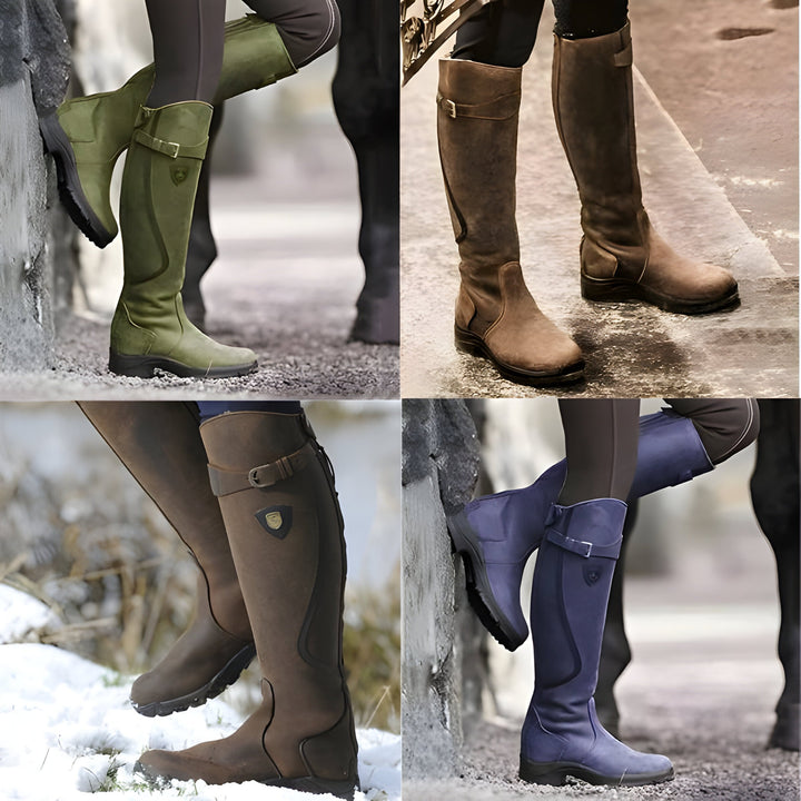 Damen Lederstiefel für Alltag und Arbeit (2)
