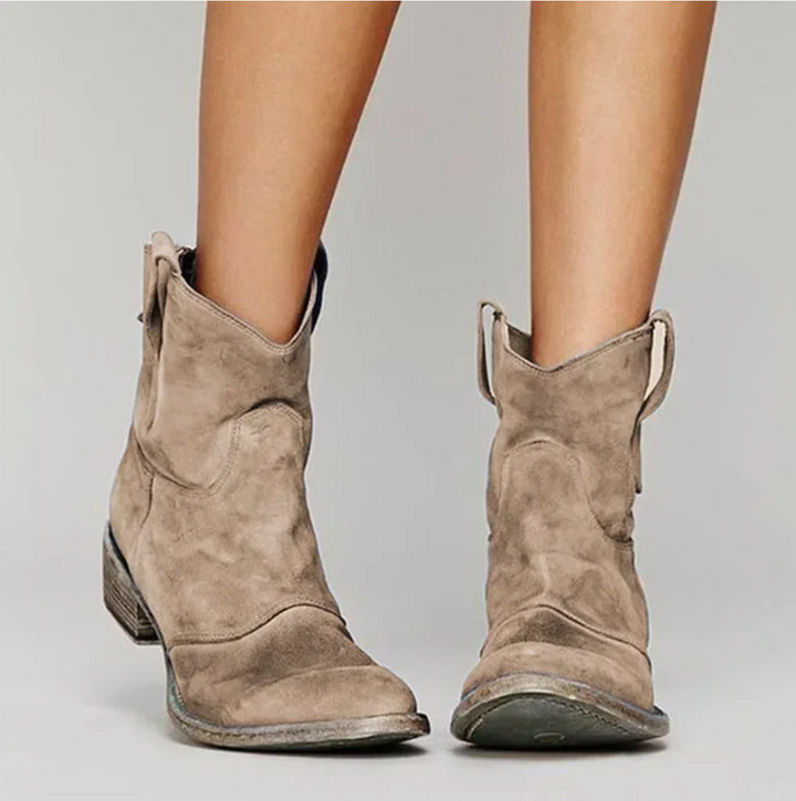 Damen Lederstiefel im Westernstil (2)