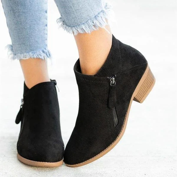 Damen Lederstiefeletten elegant für Herbst (6)