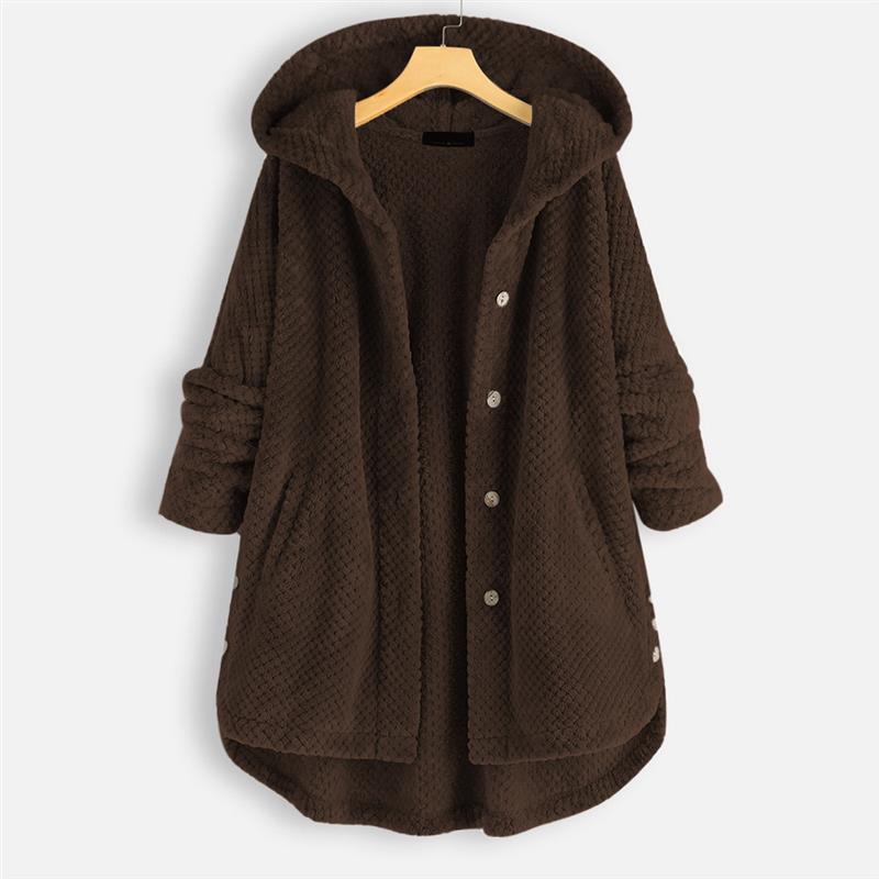 Damen Leichte Herbst-Jacke im Trench-Stil in Kaffee
