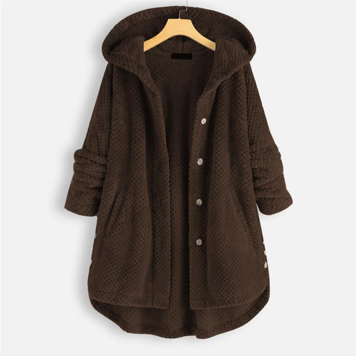 Damen Leichte Herbst-Jacke im Trench-Stil in Kaffee