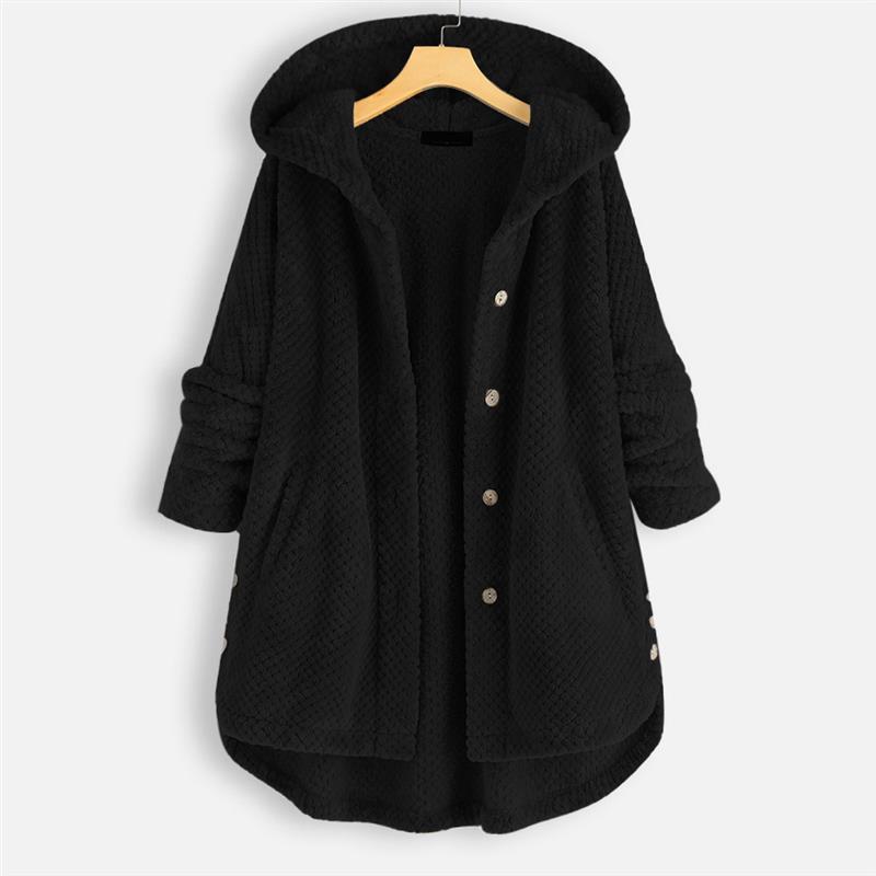 Damen Leichte Herbst-Jacke im Trench-Stil in Schwarz