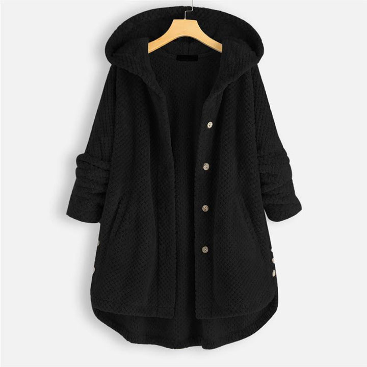Damen Leichte Herbst-Jacke im Trench-Stil in Schwarz