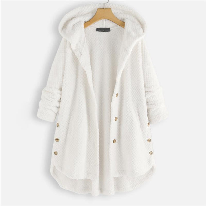 Damen Leichte Herbst-Jacke im Trench-Stil in Weiß