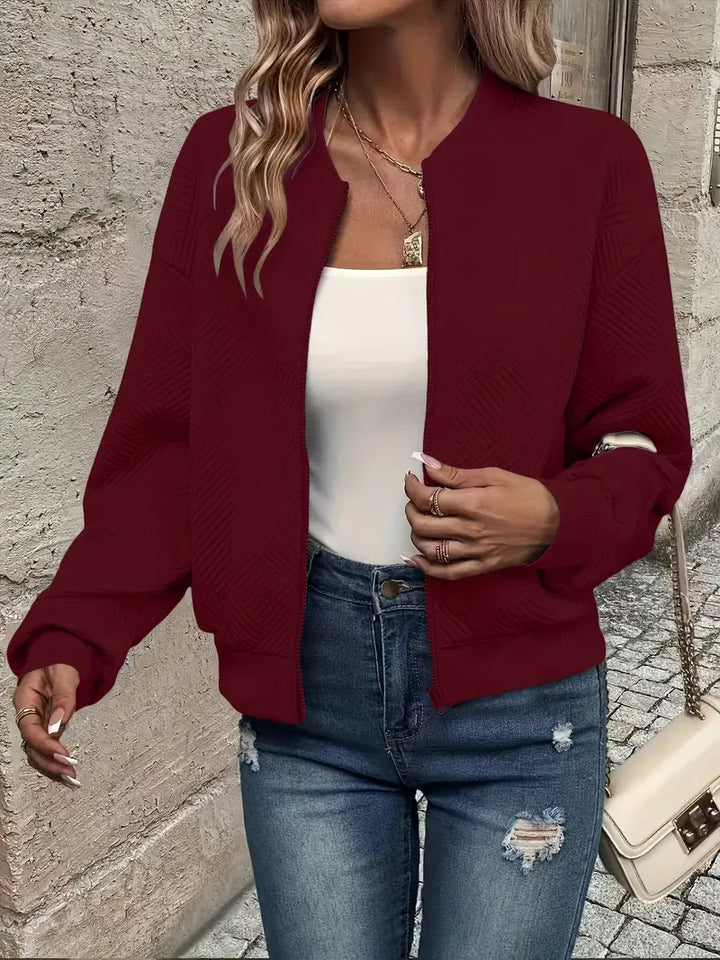 Damen Leichte Jacke für den Herbst in Dunkelrot