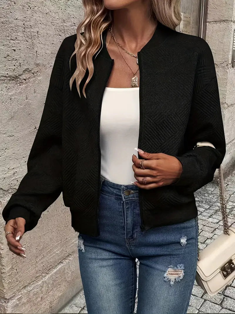 Damen Leichte Jacke für den Herbst in Schwarz