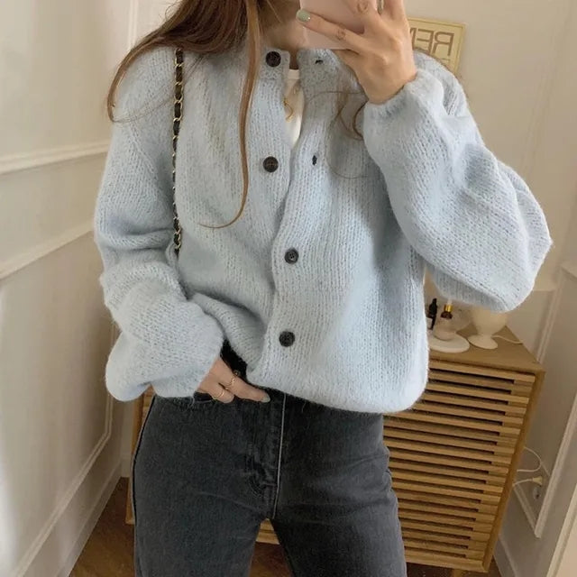 Damen Leichte Strickjacke für den Alltag (4)