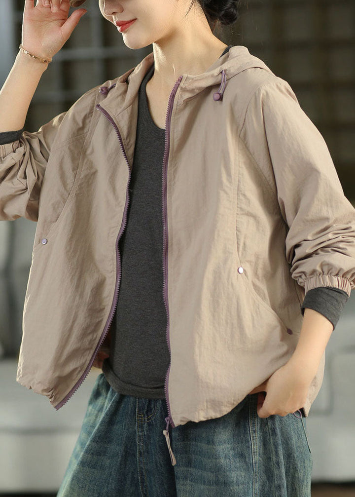 Damen Leichte Winterjacke mit Kapuze in Helllila 1