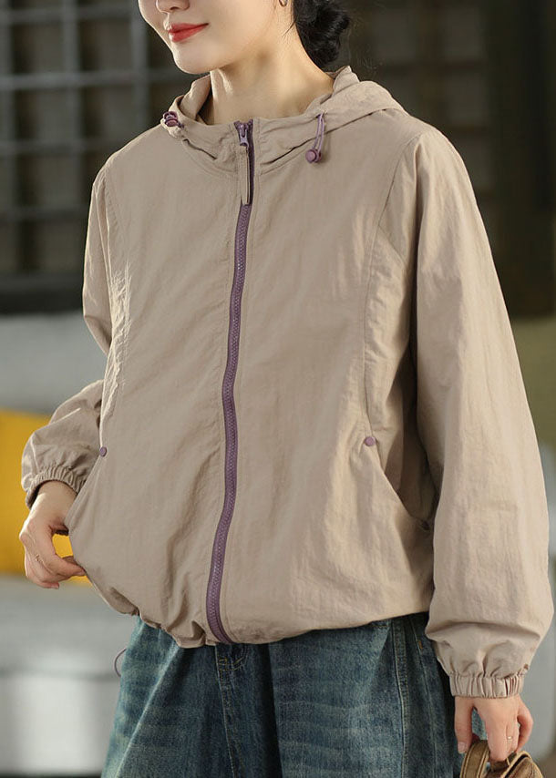 Damen Leichte Winterjacke mit Kapuze in Helllila 2