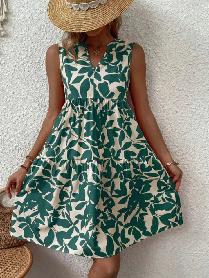 Damen Leichtes Sommerkleid zum Kombinieren in Grün