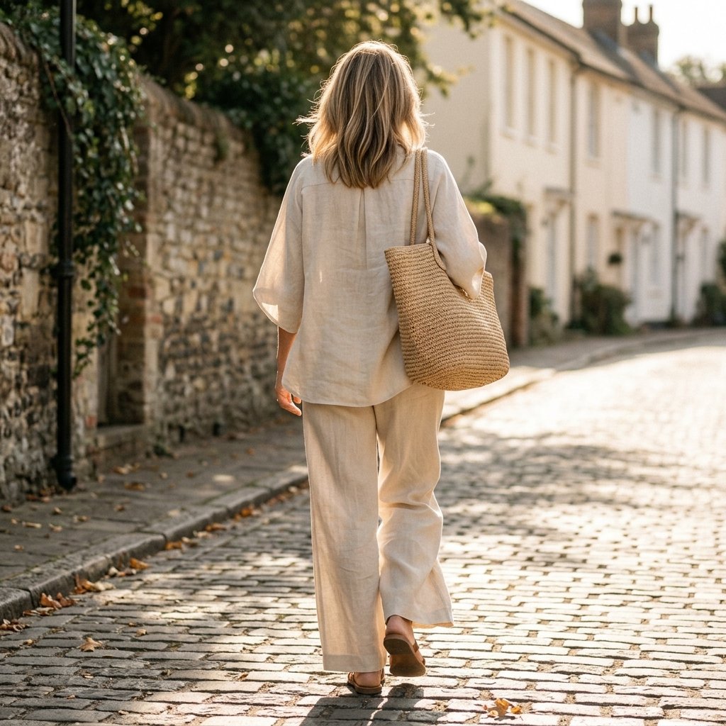 Damen Leinen Set für den Sommer (10)