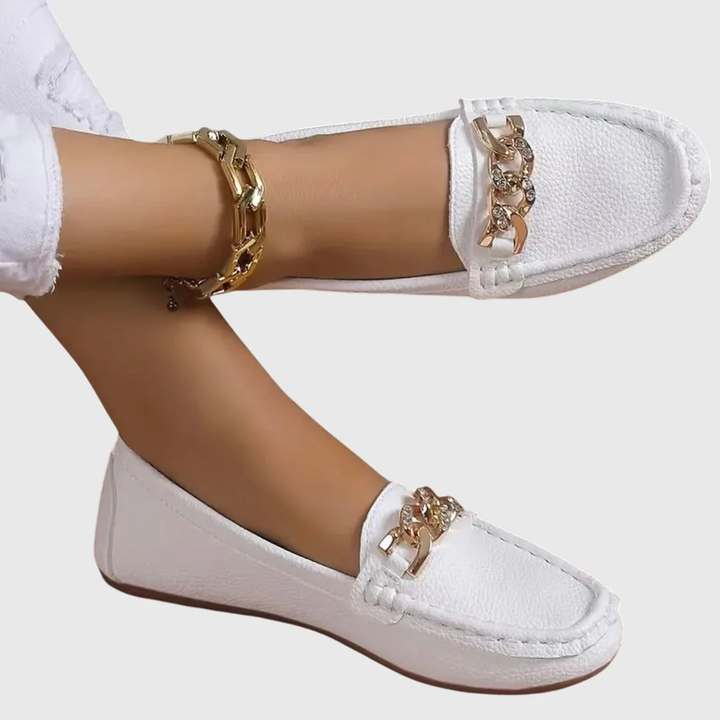 Damen Loafer mit eleganter Kette