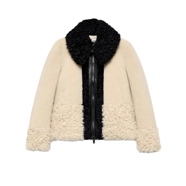 Damen Lockere Teddy-Fleece Winterjacke mit Kunstfellkragen (5)