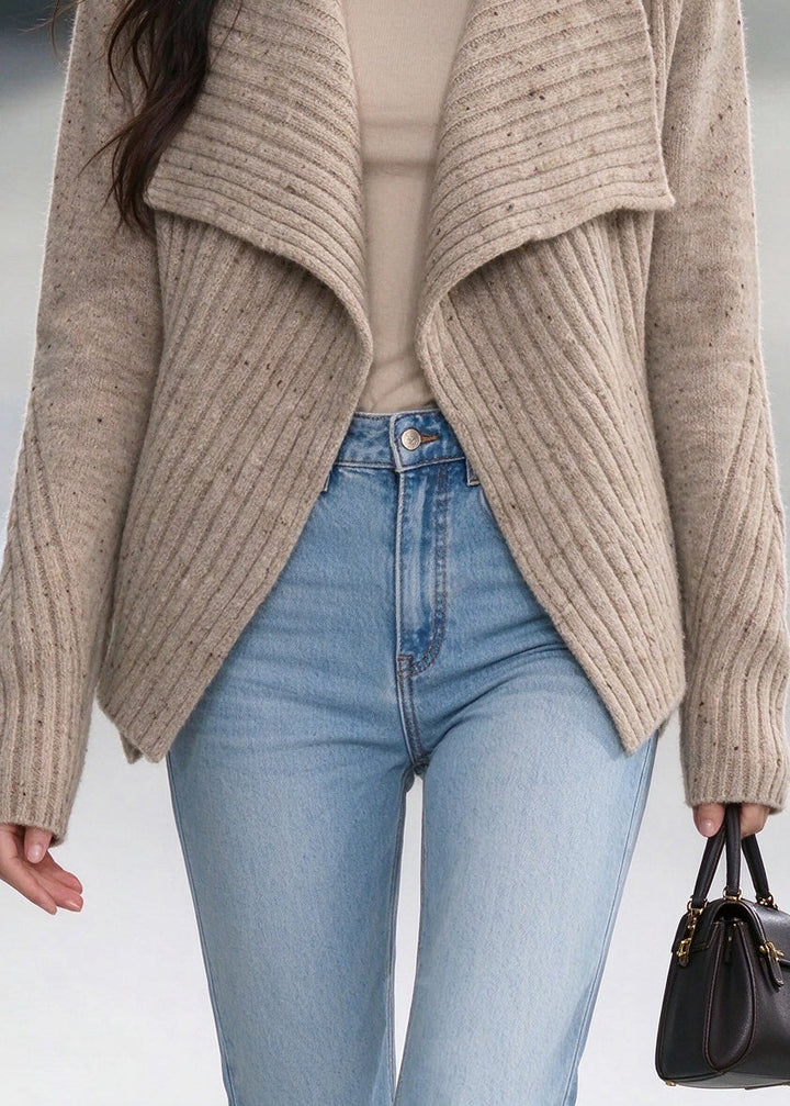 Damen Lockere Winterjacke mit asymmetrischem Saum (4)