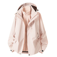 Jakob | Damen Mantel mit abnehmbarer Fleece-Innenjacke für Outdoor