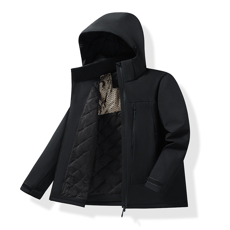 Damen Mantel mit Thermofutter für den Winter in Damen/Schwarz
