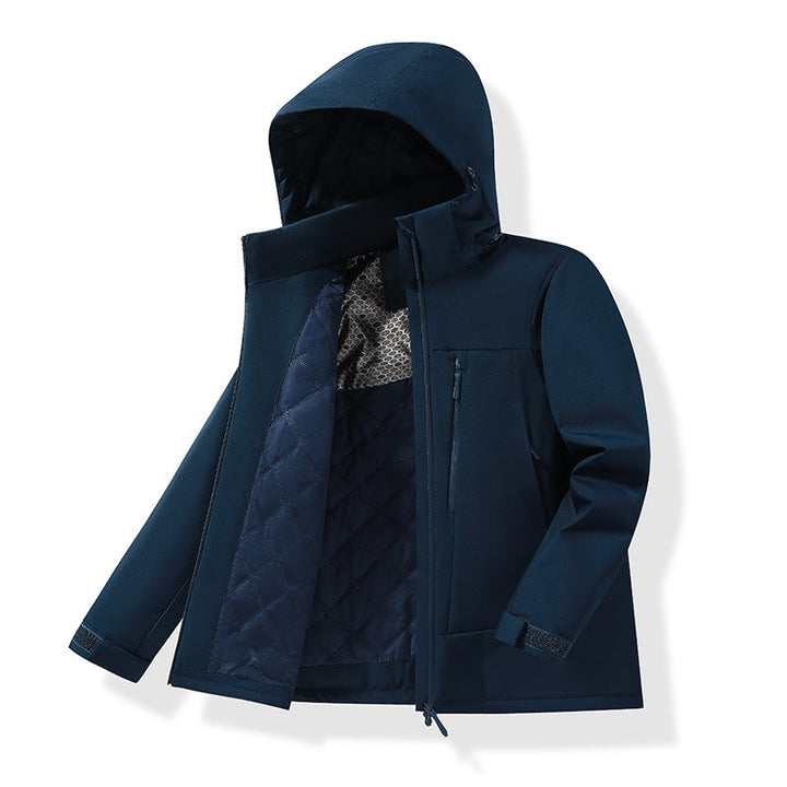Damen Mantel mit Thermofutter für den Winter in Herren/Marineblau