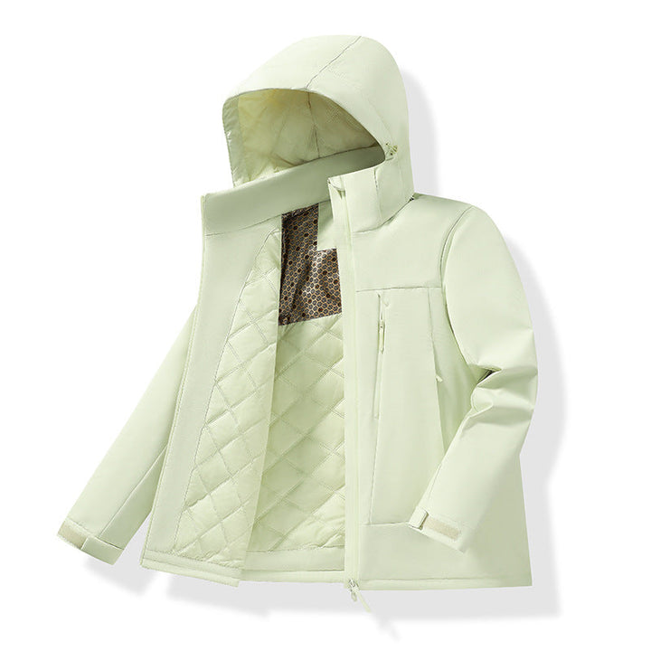 Damen Mantel mit Thermofutter für den Winter in Sonnengelb (Damen)
