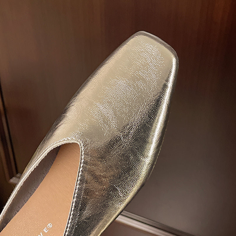 Damen Mary Jane Slip-On Lederschuhe (11)