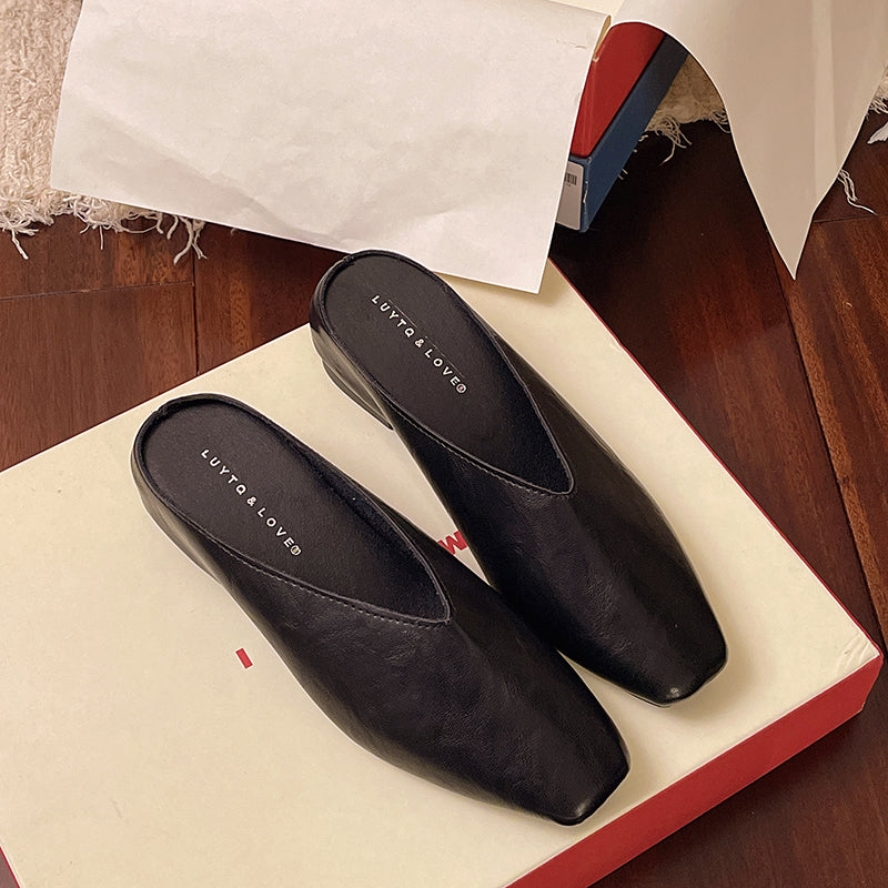 Damen Mary Jane Slip-On Lederschuhe (4)