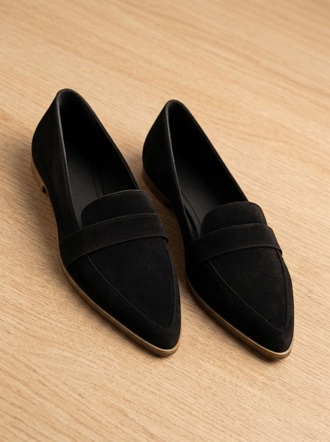 Damen Mary-Jane Slipper Wildleder orthopädisch in Schwarz