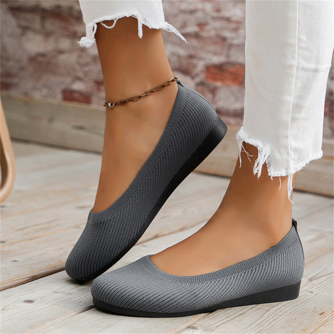 Damen Mary Janes mit Komfort-Sohle für Alltag in Grau
