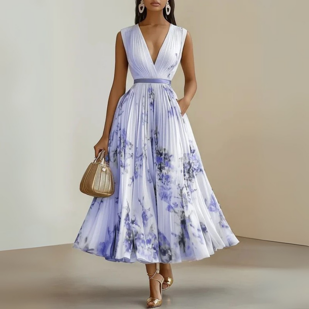 Damen Maxi Sommerkleid für festliche Anlässe in Lila