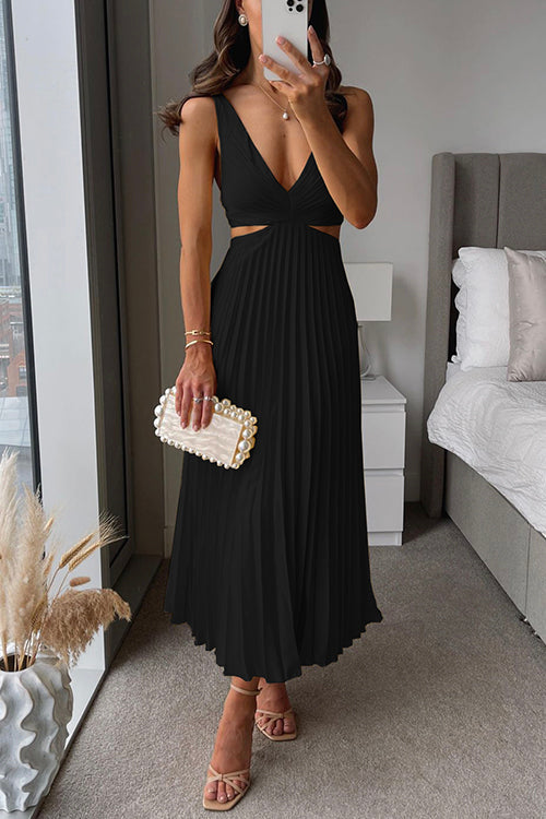 Damen Maxikleid für Hochzeitsgäste im Sommer in Schwarz