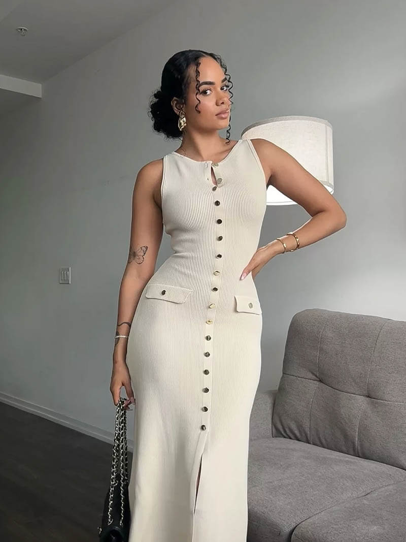 Damen Maxikleid im eleganten Stil für Hochzeitsgäste (3)