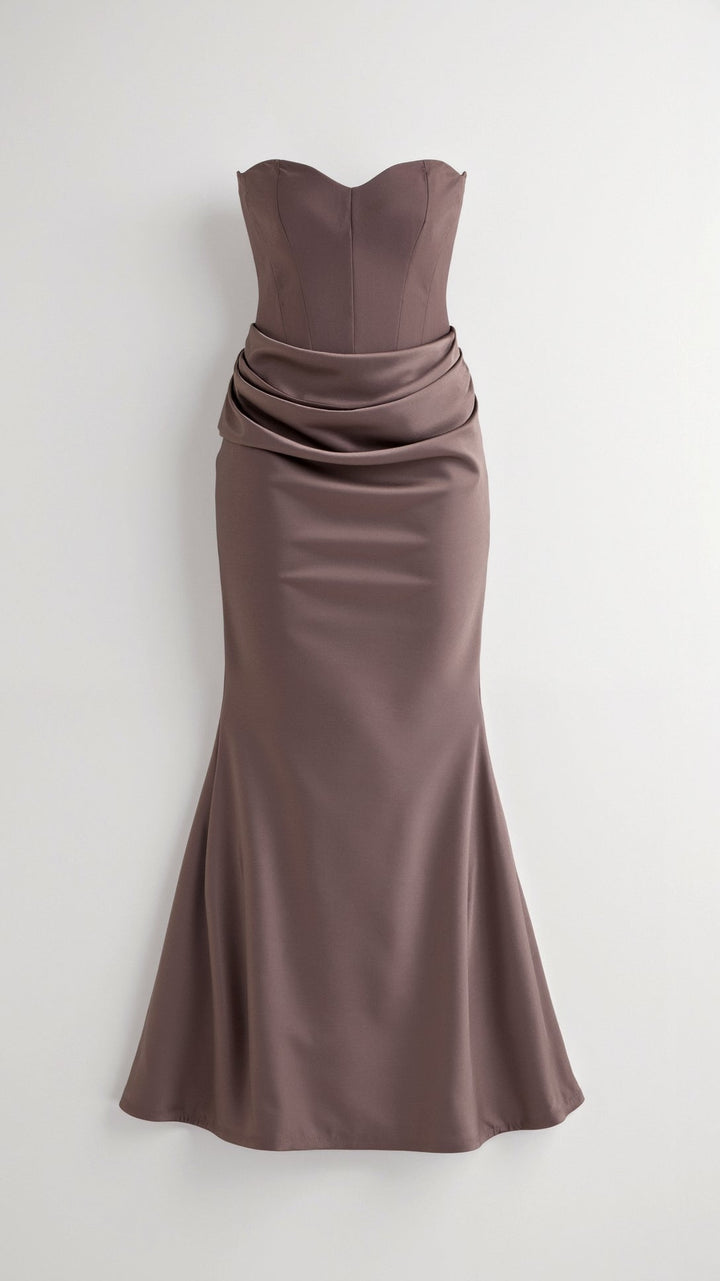 Damen Maxikleid in Säulenform für Hochzeitsgäste in Mintgrün 2