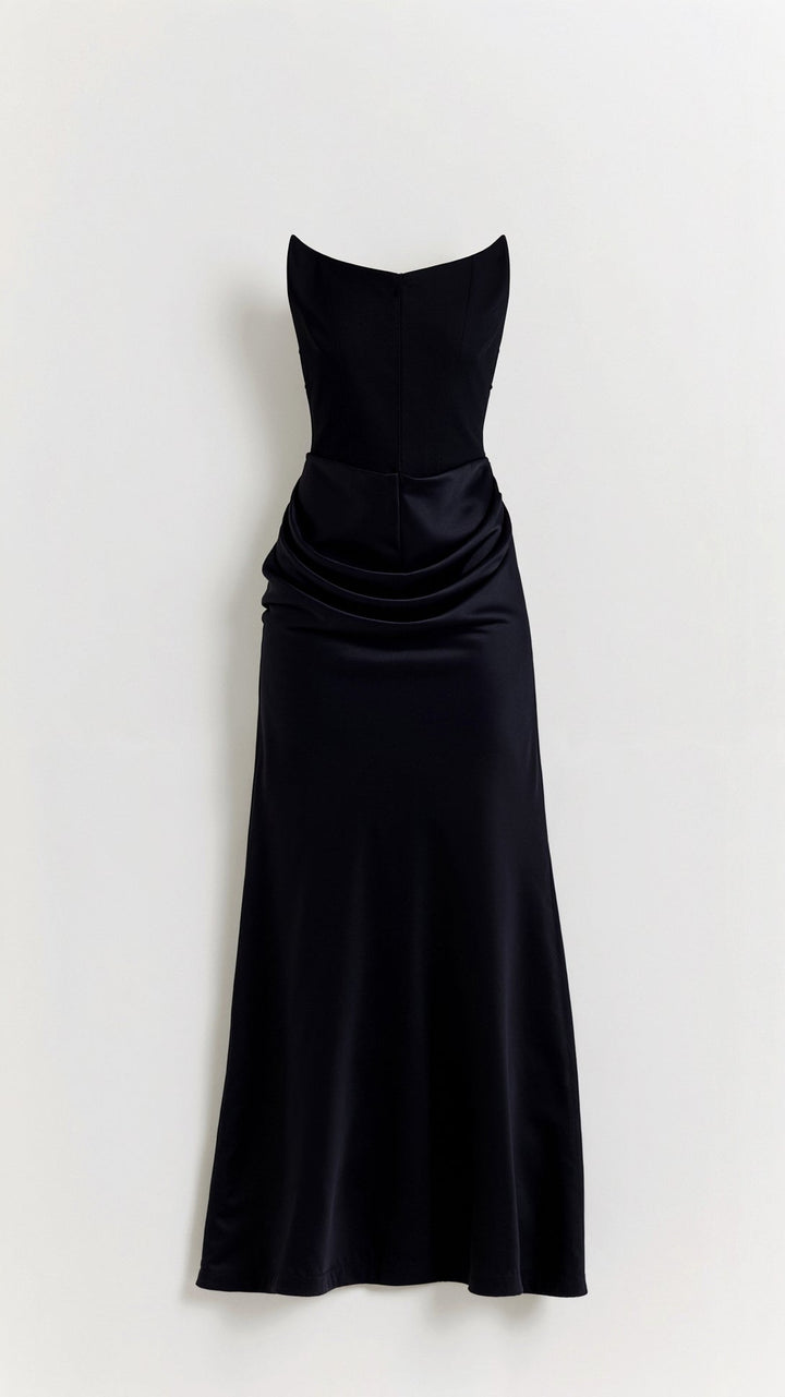 Damen Maxikleid in Säulenform für Hochzeitsgäste in Weiß 3