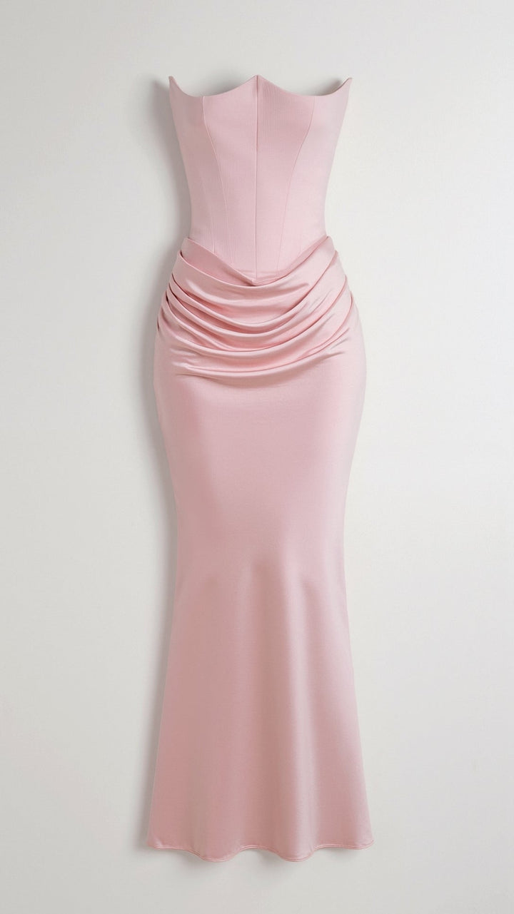 Damen Maxikleid in Säulenform für Hochzeitsgäste in Weiß 6