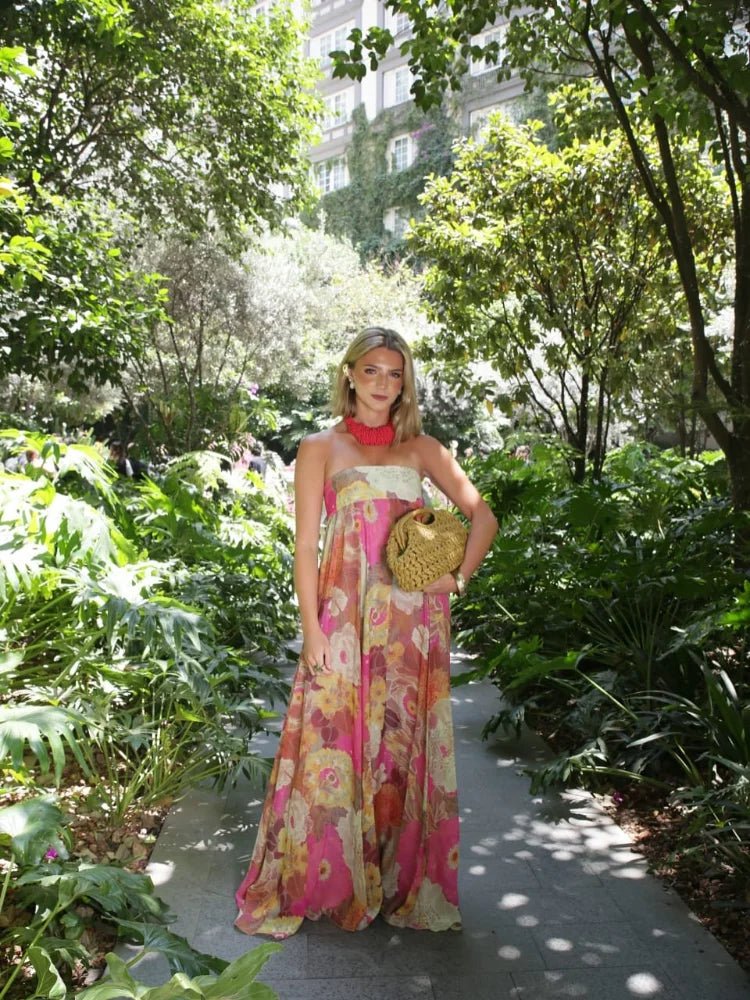 Damen Maxikleid mit Blumenmuster für Hochzeitsgäste (6)