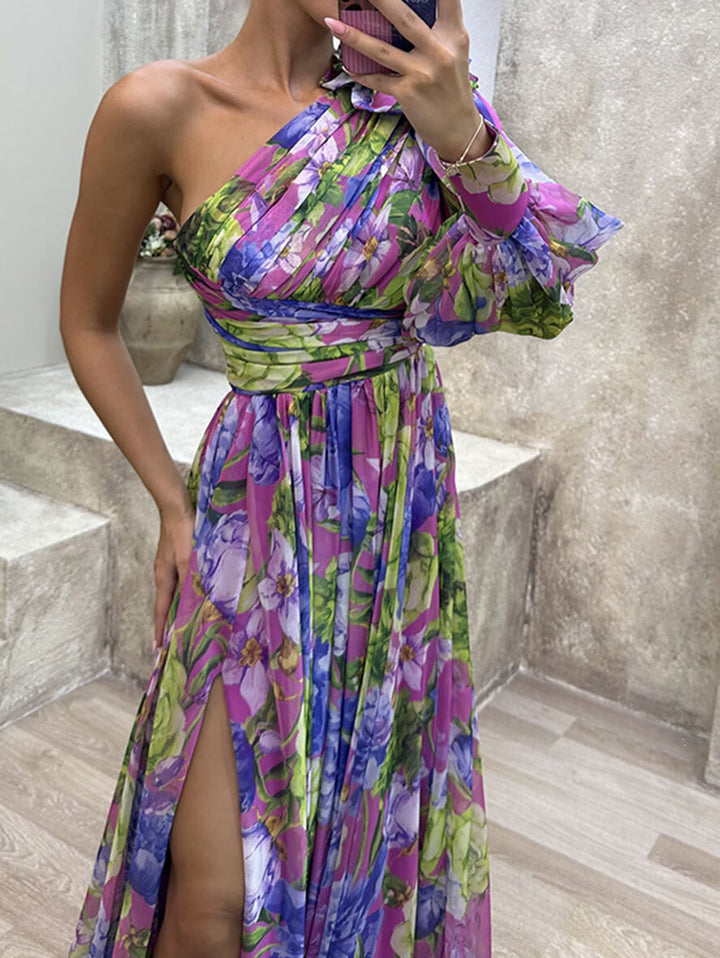 Damen Maxikleid mit Blumenmuster für Hochzeitsgäste zum Sommer (7)