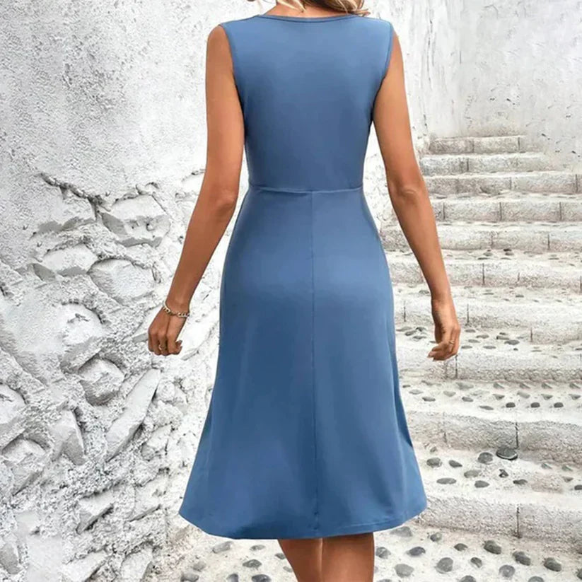 Damen Midikleid mit Blumenmuster für Hochzeitsgäste (4)