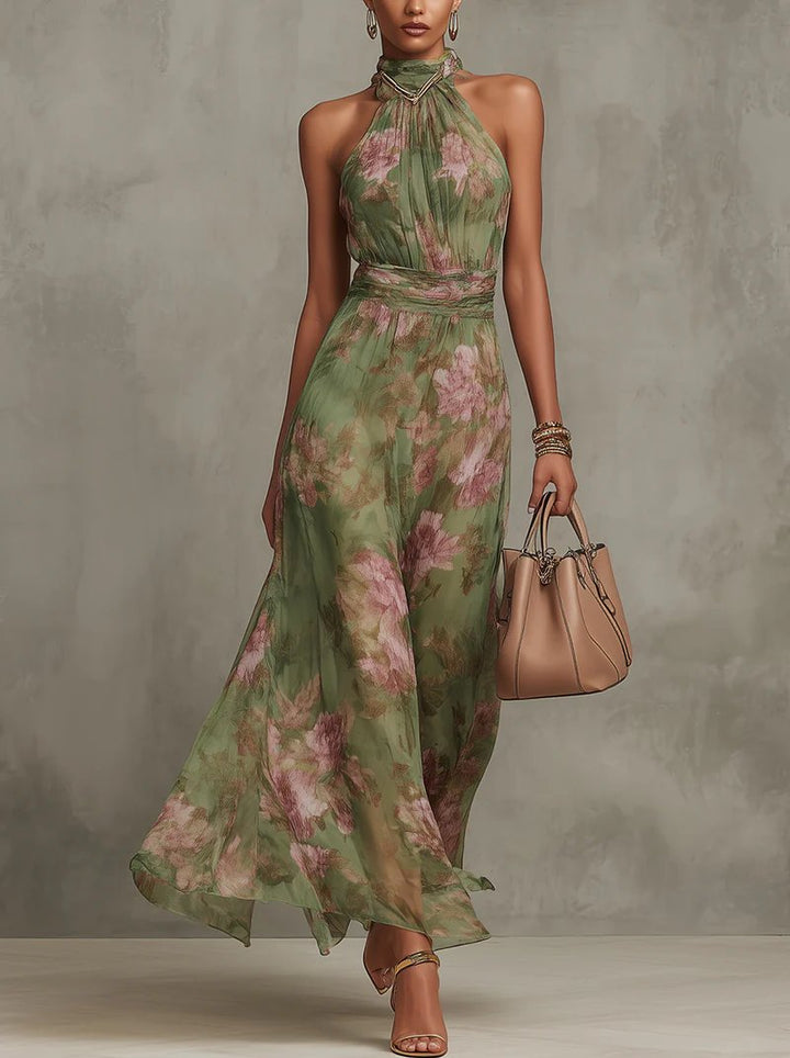 Marisol Chiffon Strandkleid im Blumenmuster foto 1
