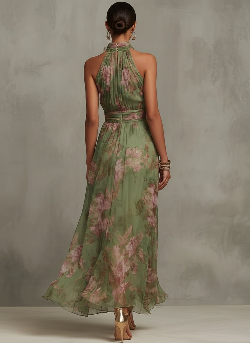 Marisol Chiffon Strandkleid im Blumenmuster foto 2