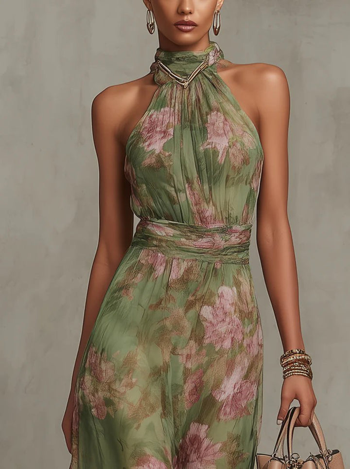 Marisol Chiffon Strandkleid im Blumenmuster foto 3